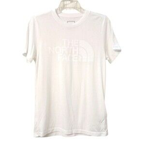The North Face Womens T Shirt Small Half Dome White Heather Tee Short Sleeve